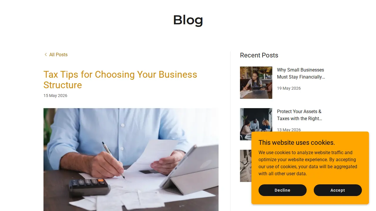J&C Partner Services page