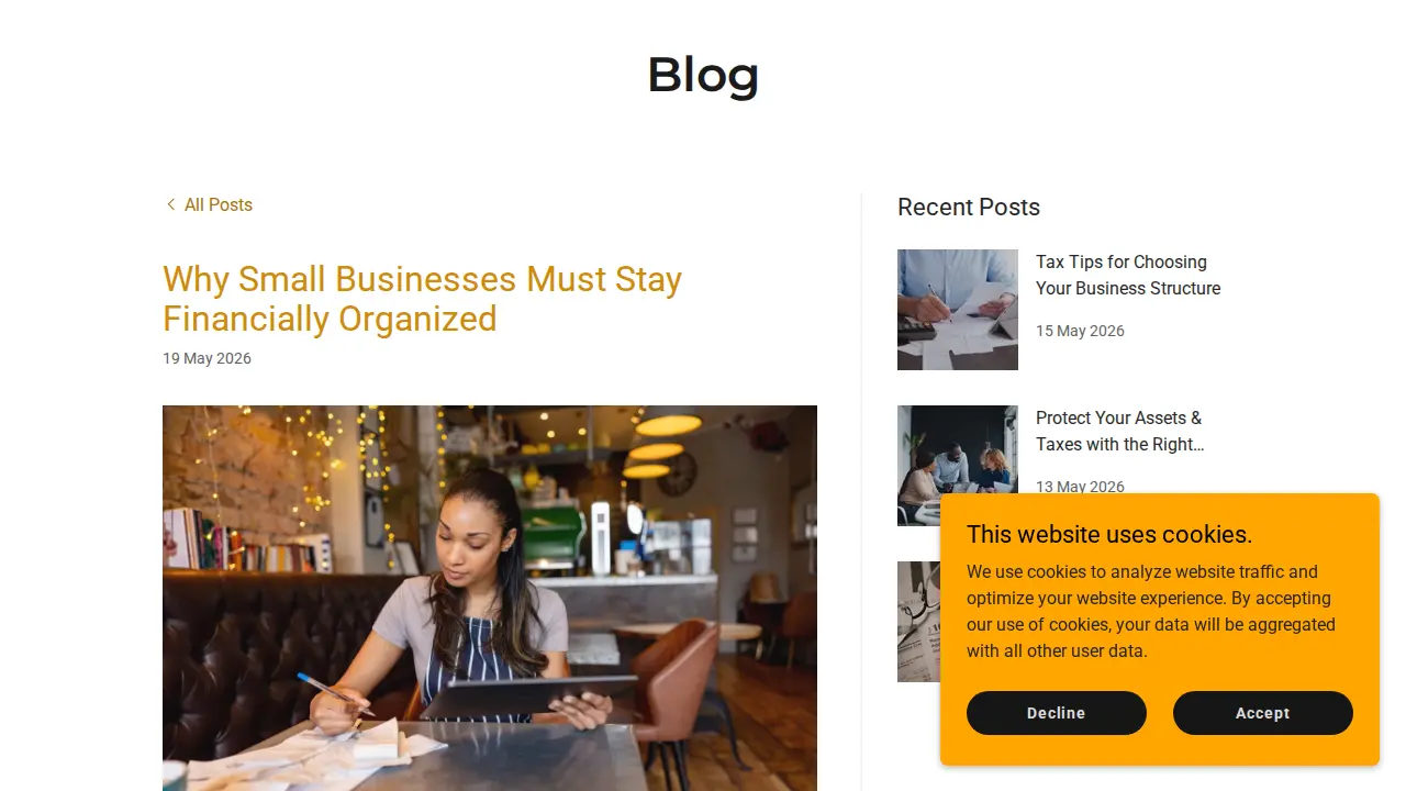 J&C Partner Services page