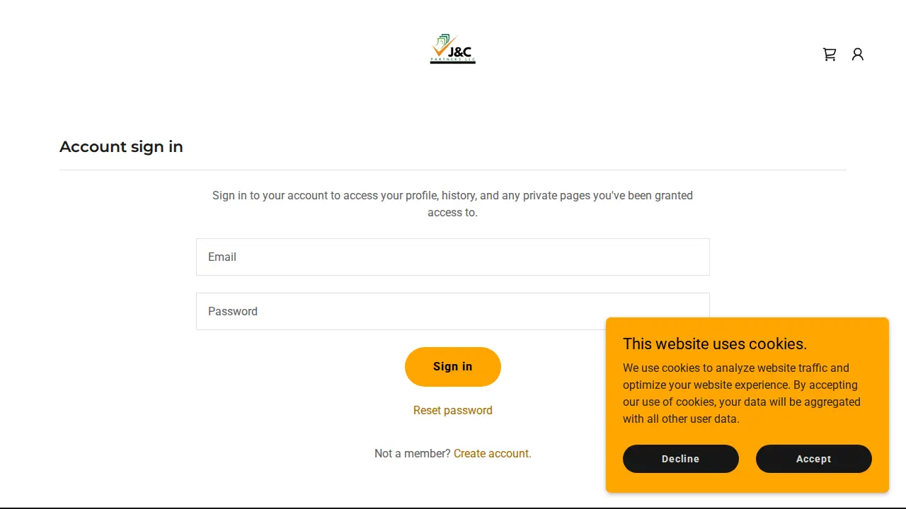 J&C Partner Services page