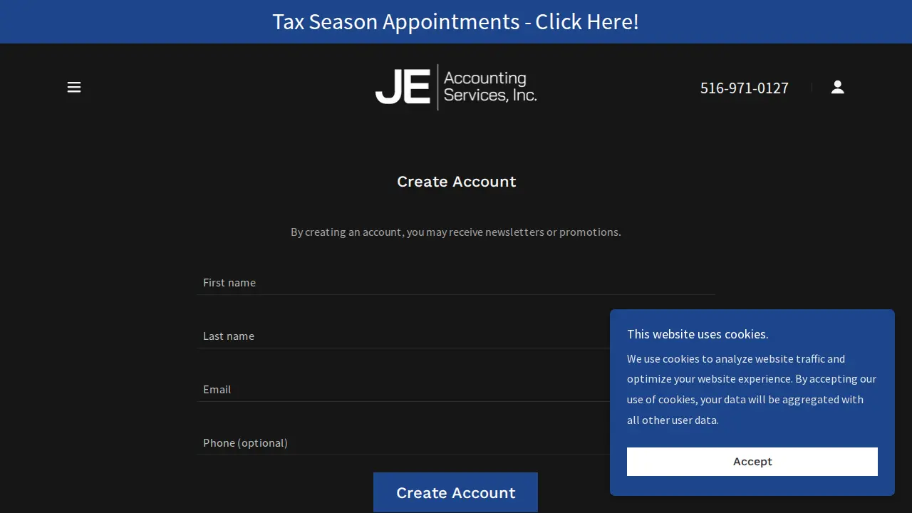 JE Accounting Services, Inc page