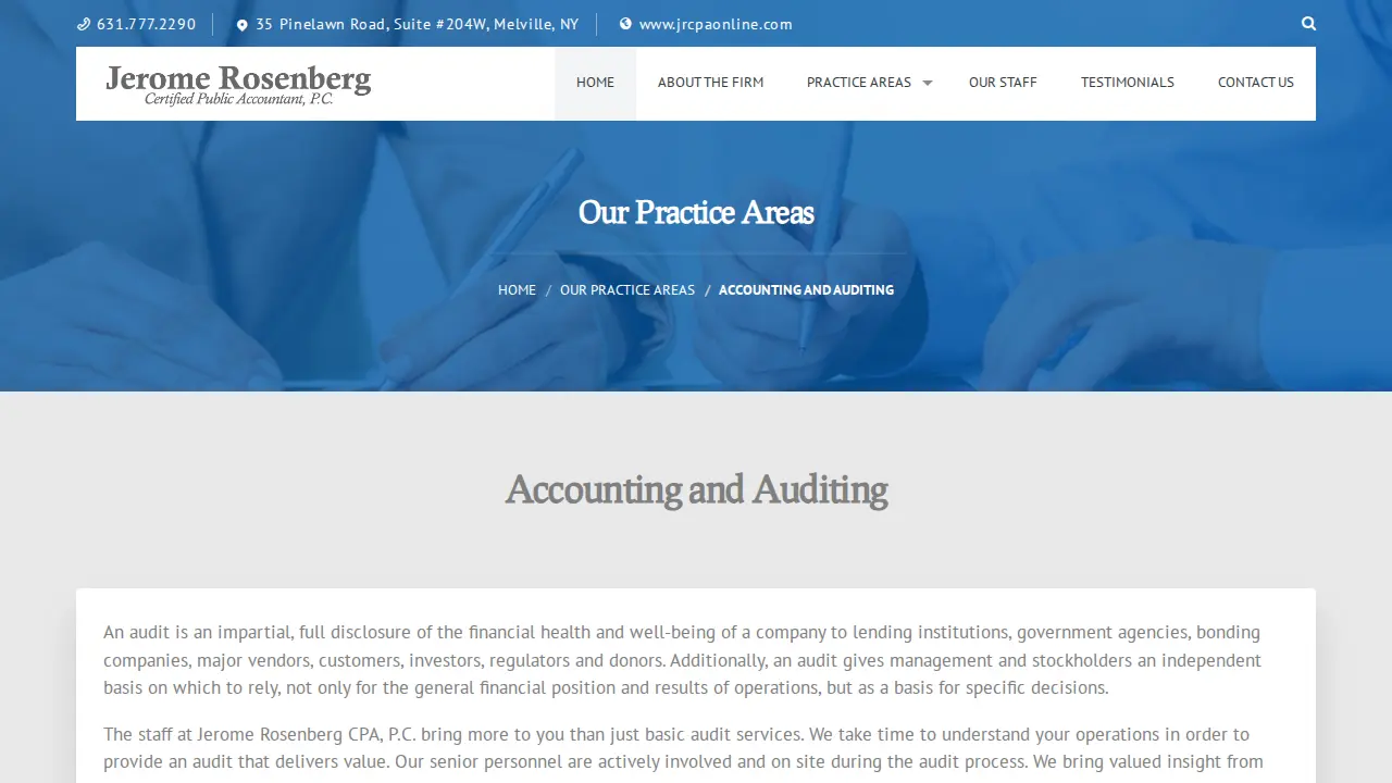 Jerome Rosenberg PC page