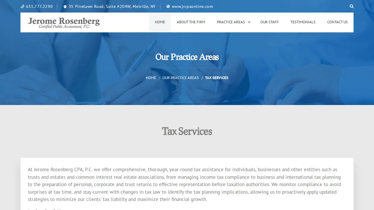Jerome Rosenberg PC page