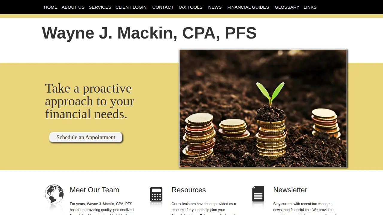 Wayne J. Mackin, CPA, PFS