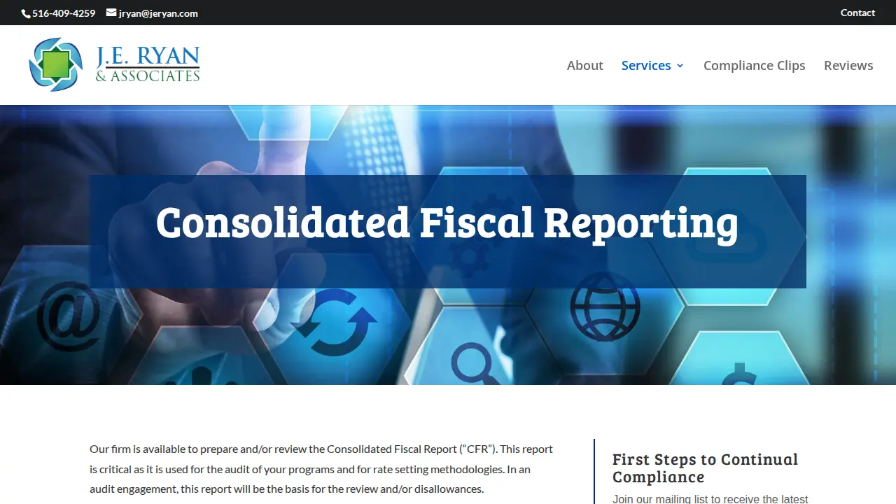 J E Ryan & Associates Inc page
