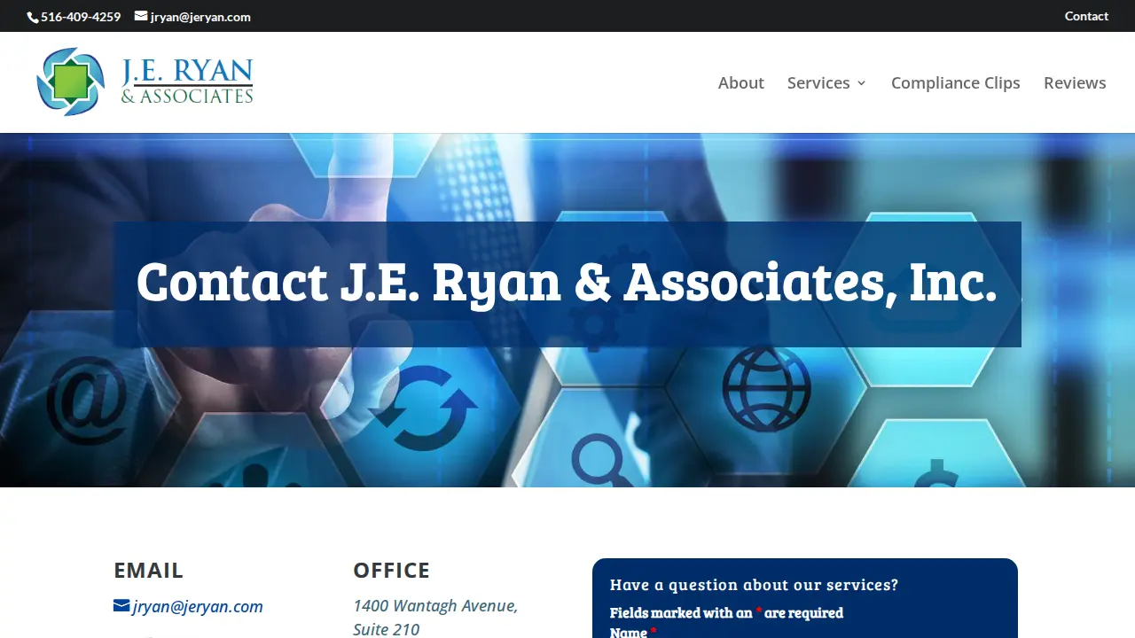 J E Ryan & Associates Inc page