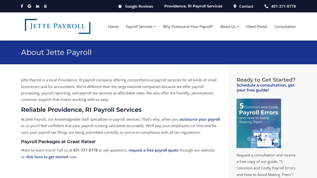 JETTE PAYROLL page