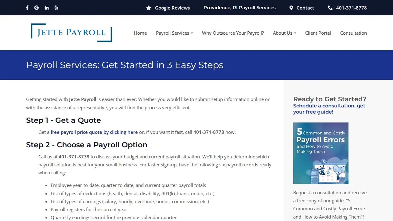 JETTE PAYROLL page