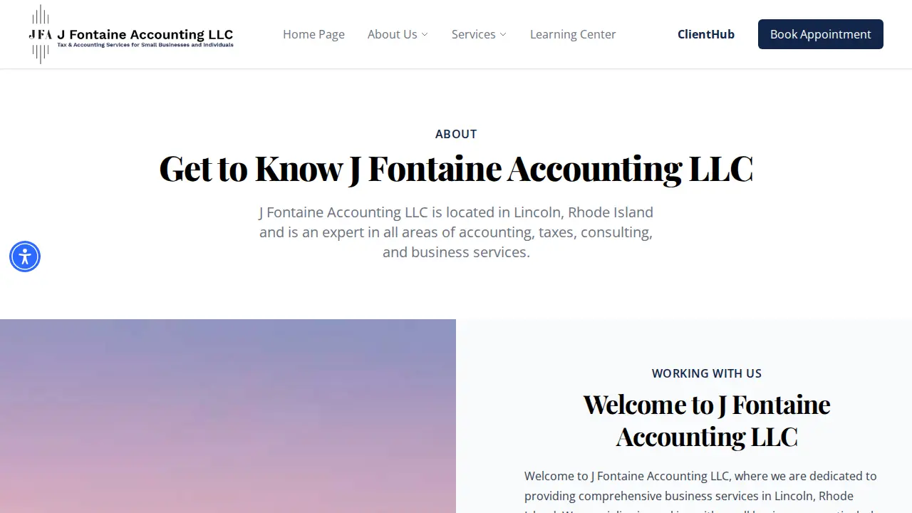 J Fontaine Accounting page