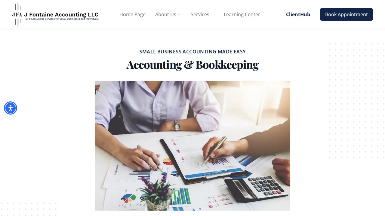 J Fontaine Accounting page