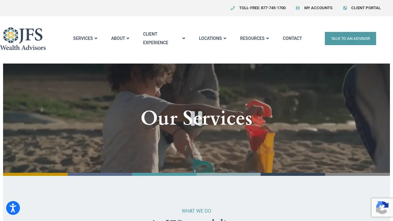 JFS Wealth Advisors page