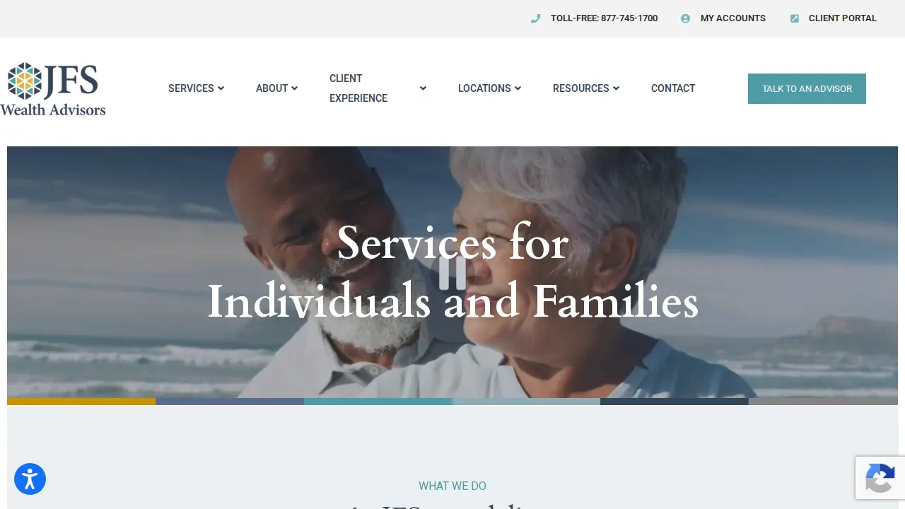 JFS Wealth Advisors page