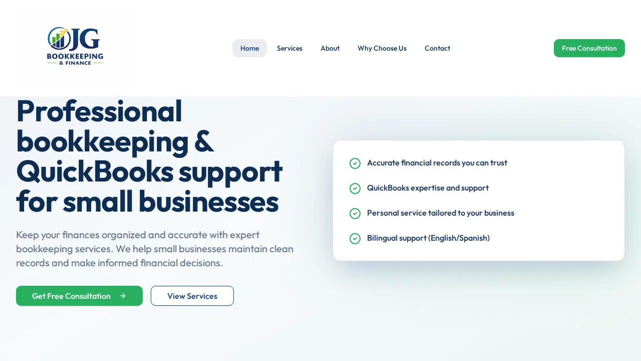 JG Bookkeeping & Finance