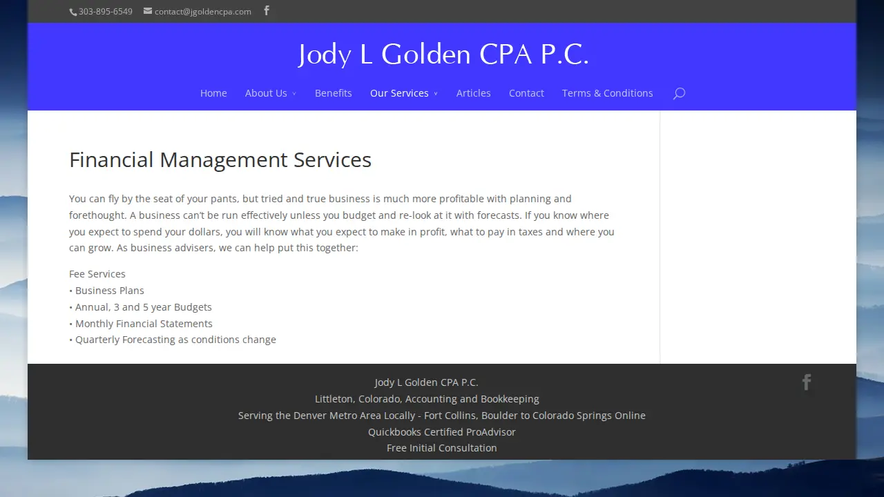 Jody L Golden CPA P.C. page