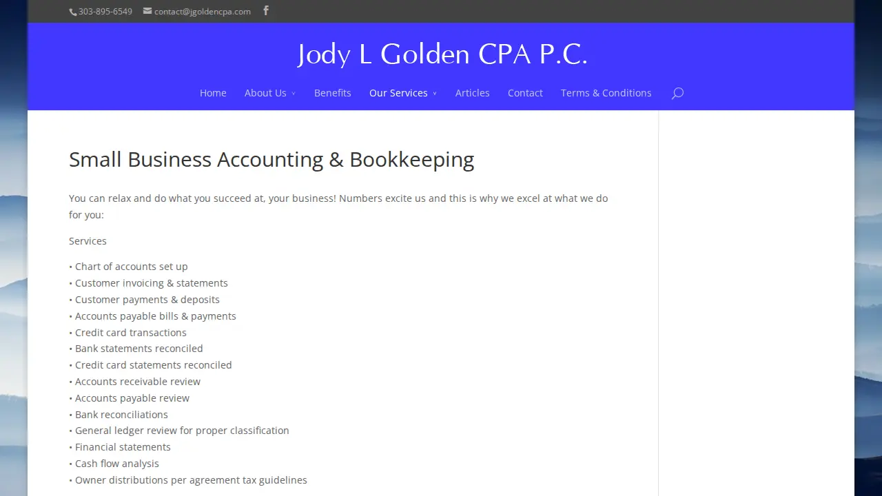 Jody L Golden CPA P.C. page