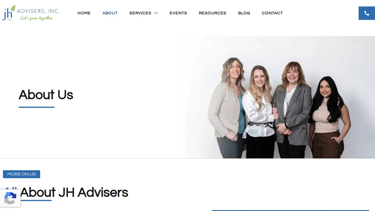 JH Advisers page