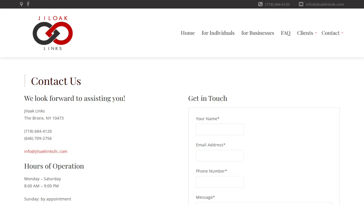 Jiloak Links page