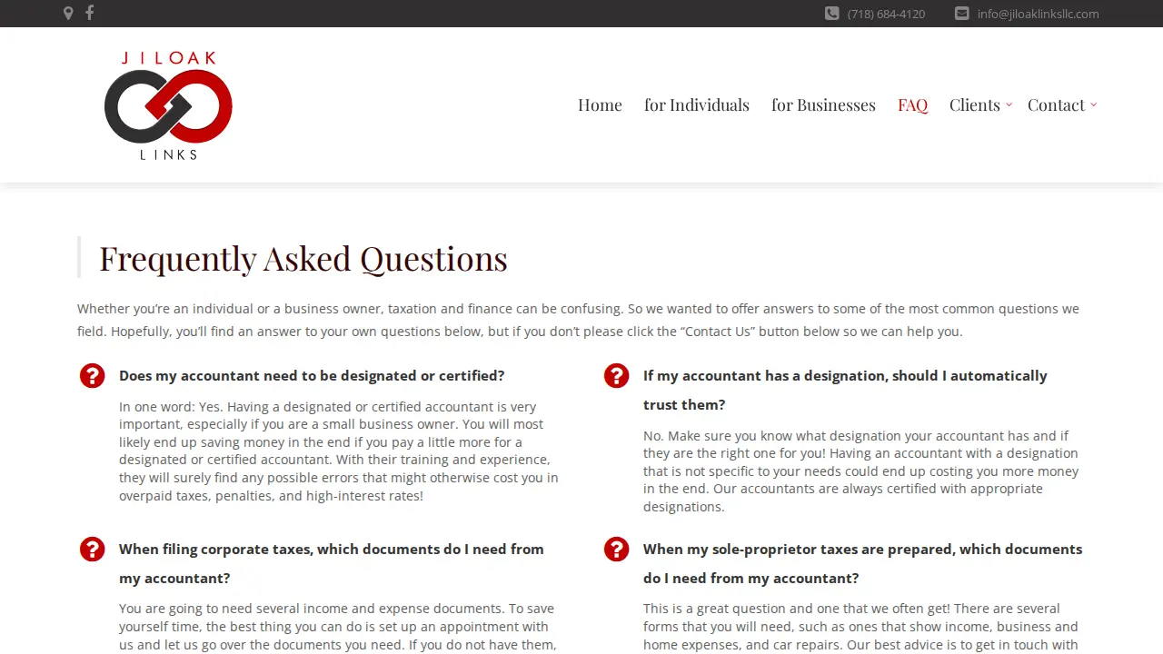 Jiloak Links page
