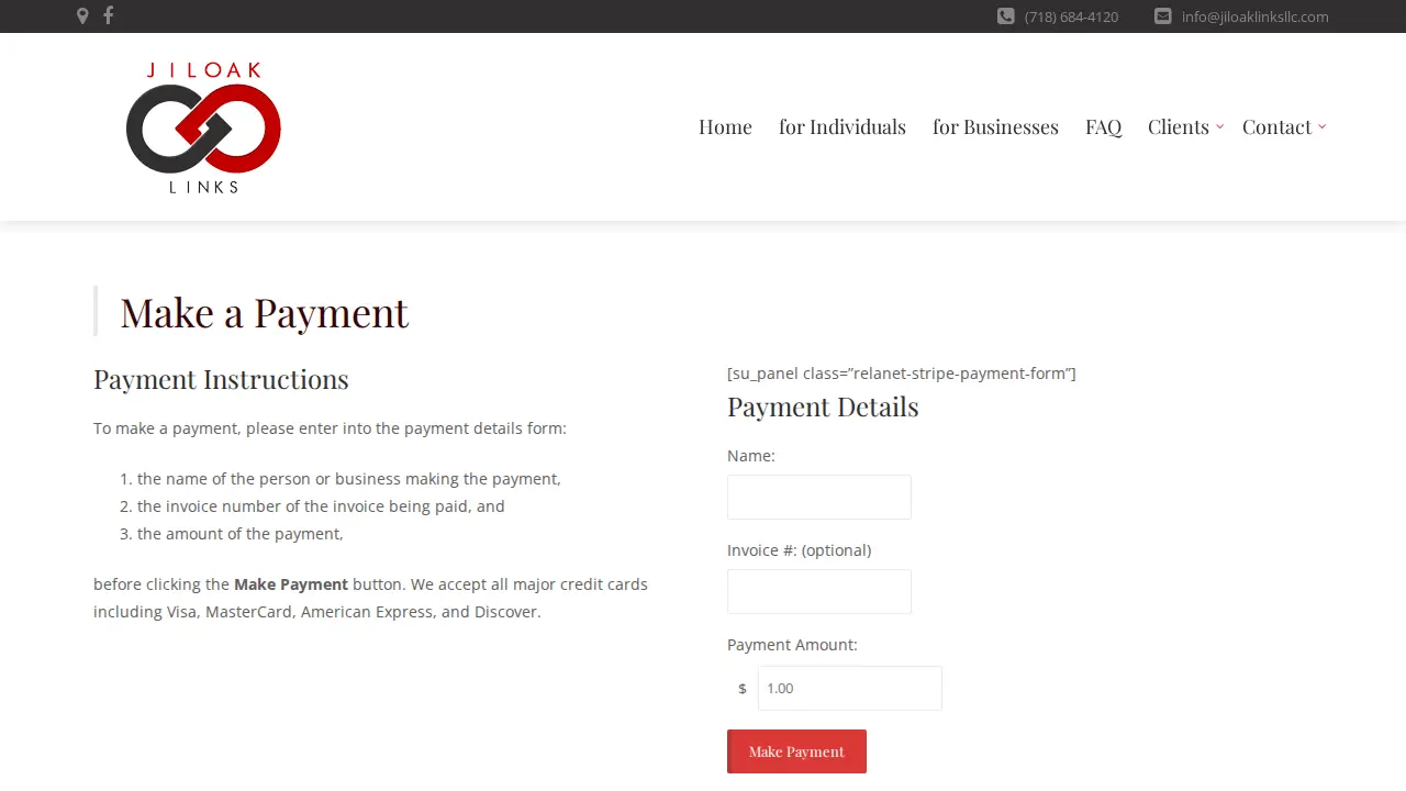 Jiloak Links page
