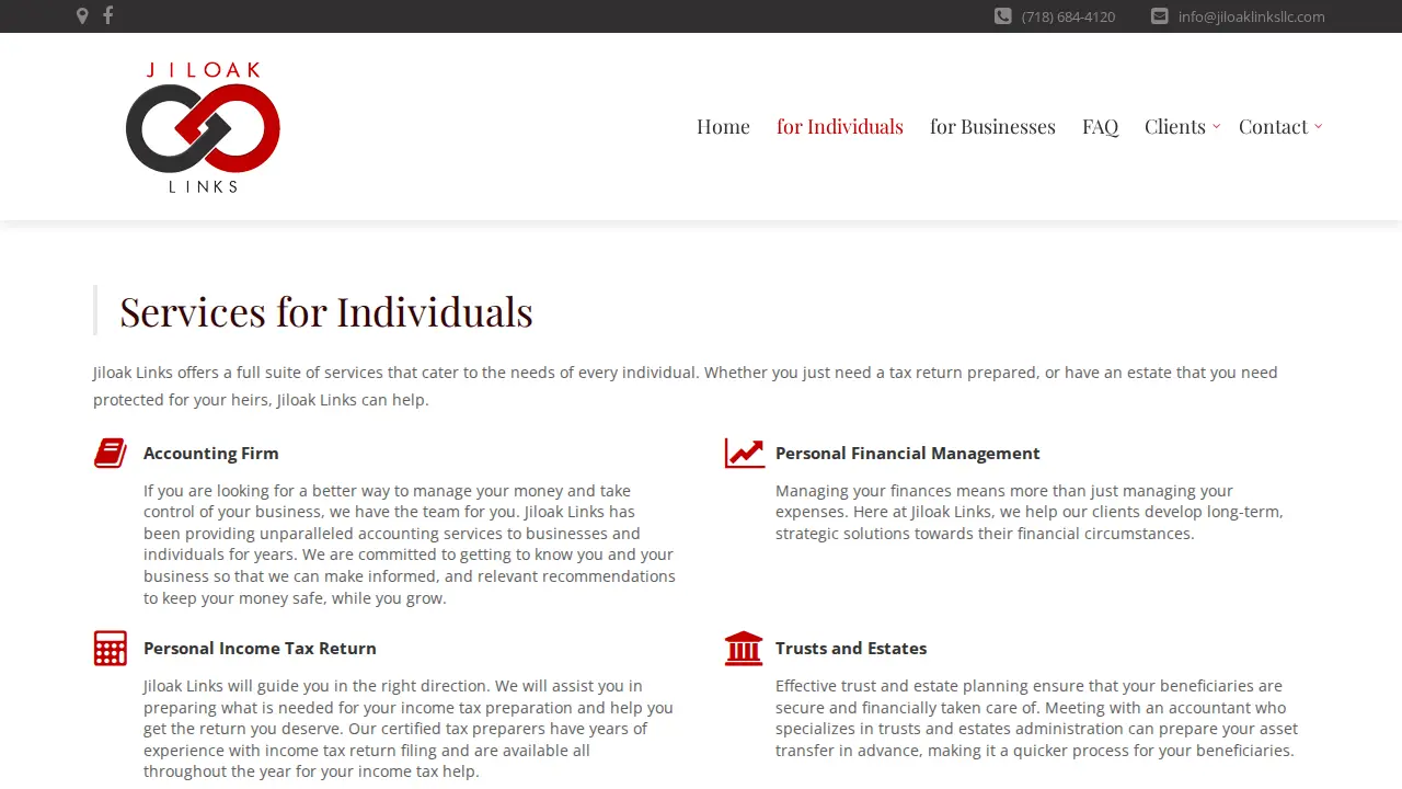 Jiloak Links page
