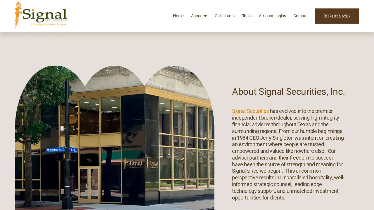 Jim Dougherty Financial Advisor with Signal Securities Inc. page