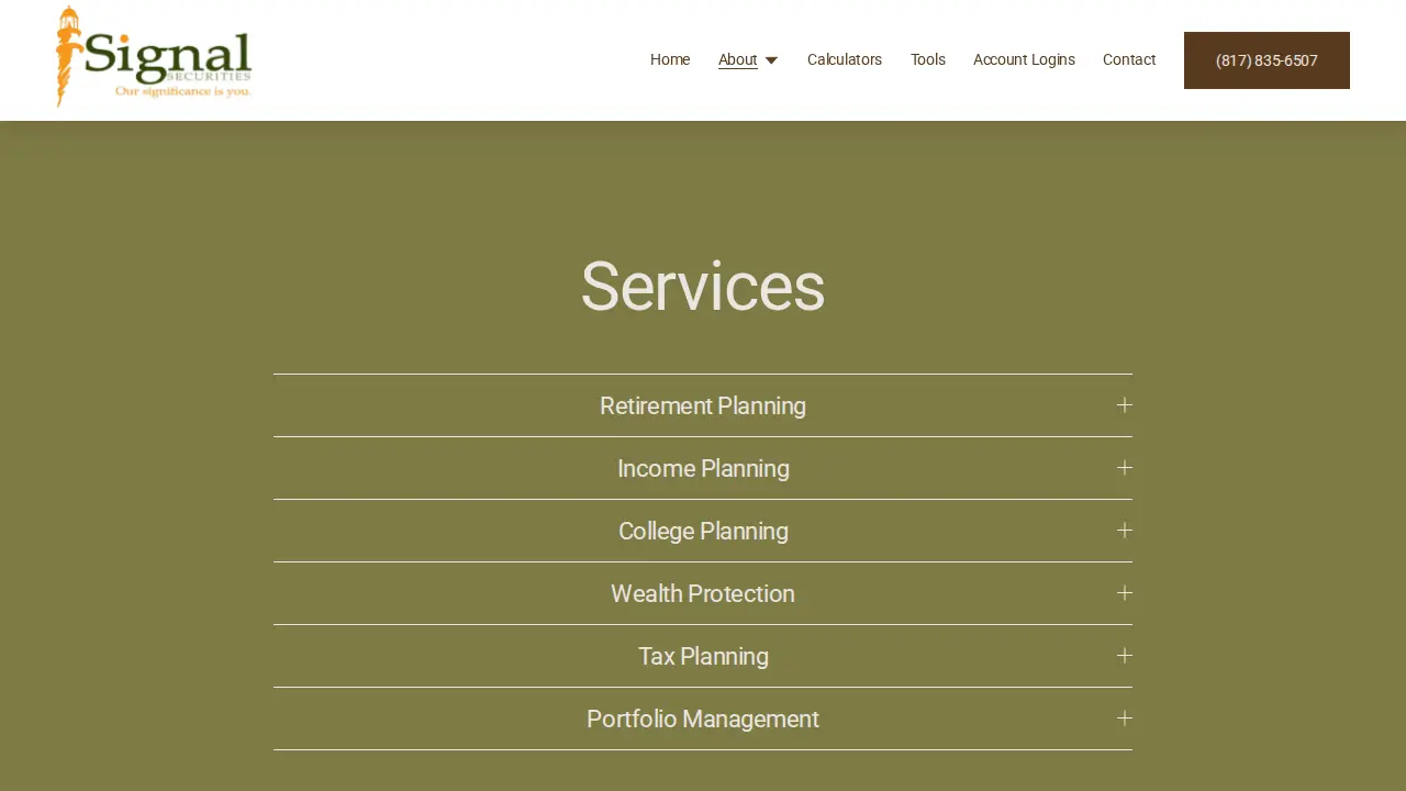 Jim Dougherty Financial Advisor with Signal Securities Inc. page