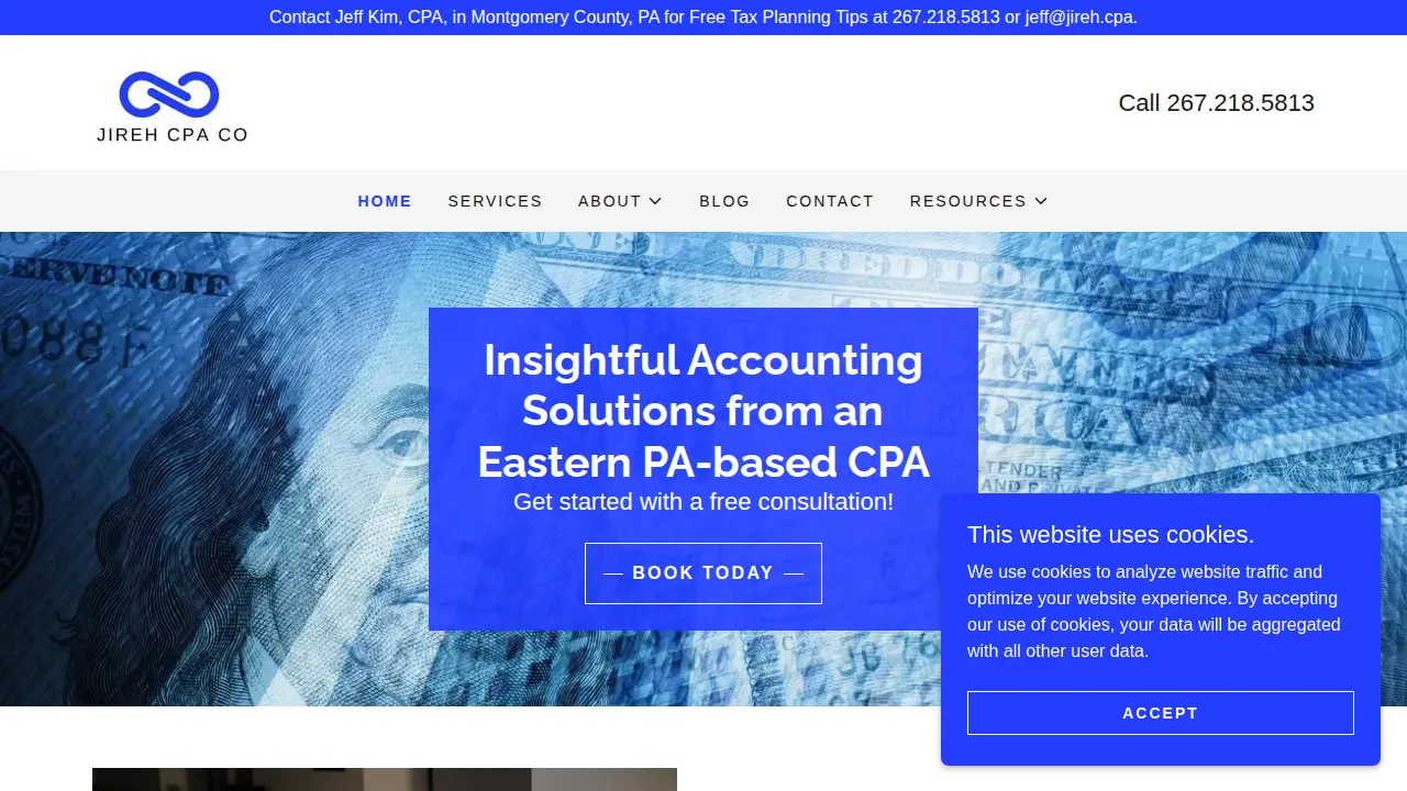 Jireh CPA Co. page