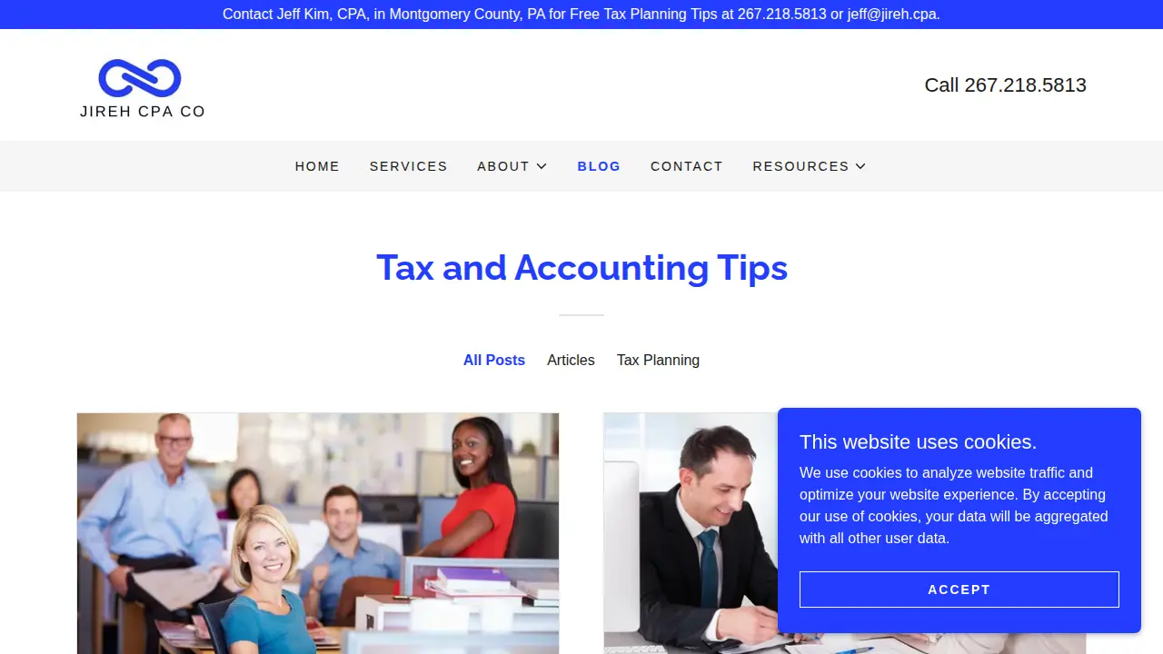 Jireh CPA Co. page