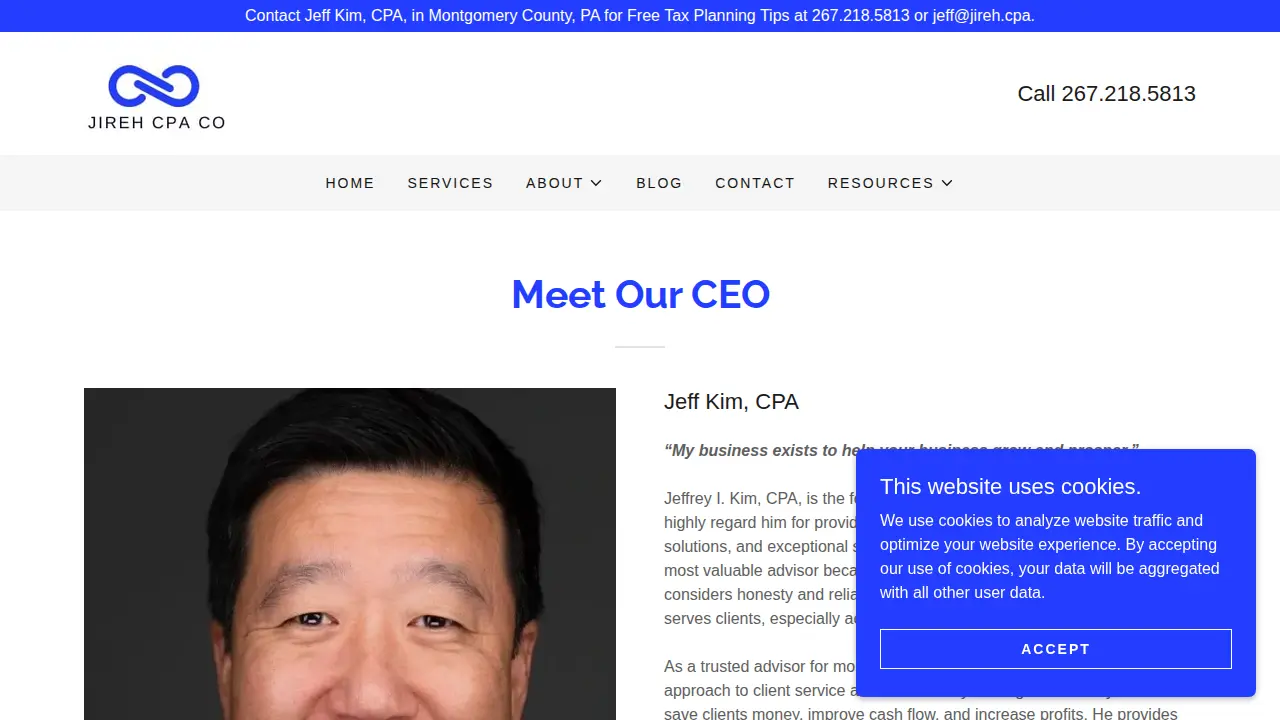 Jireh CPA Co. page