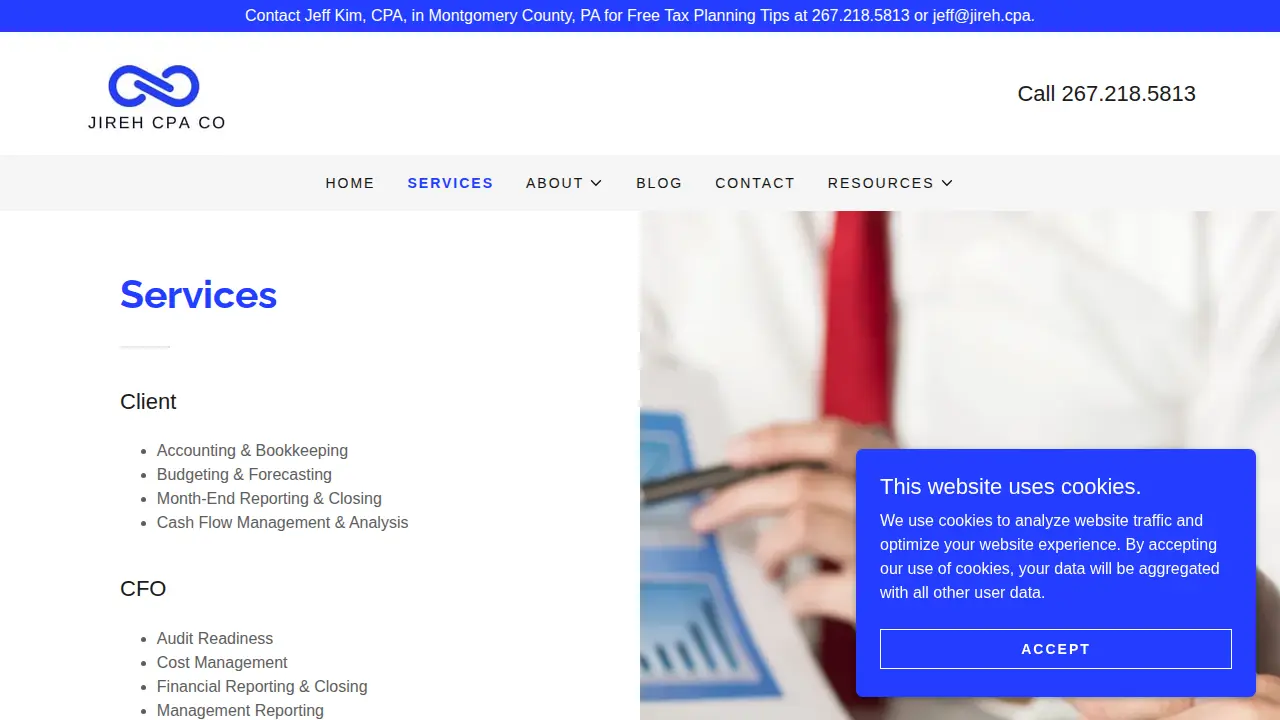 Jireh CPA Co. page