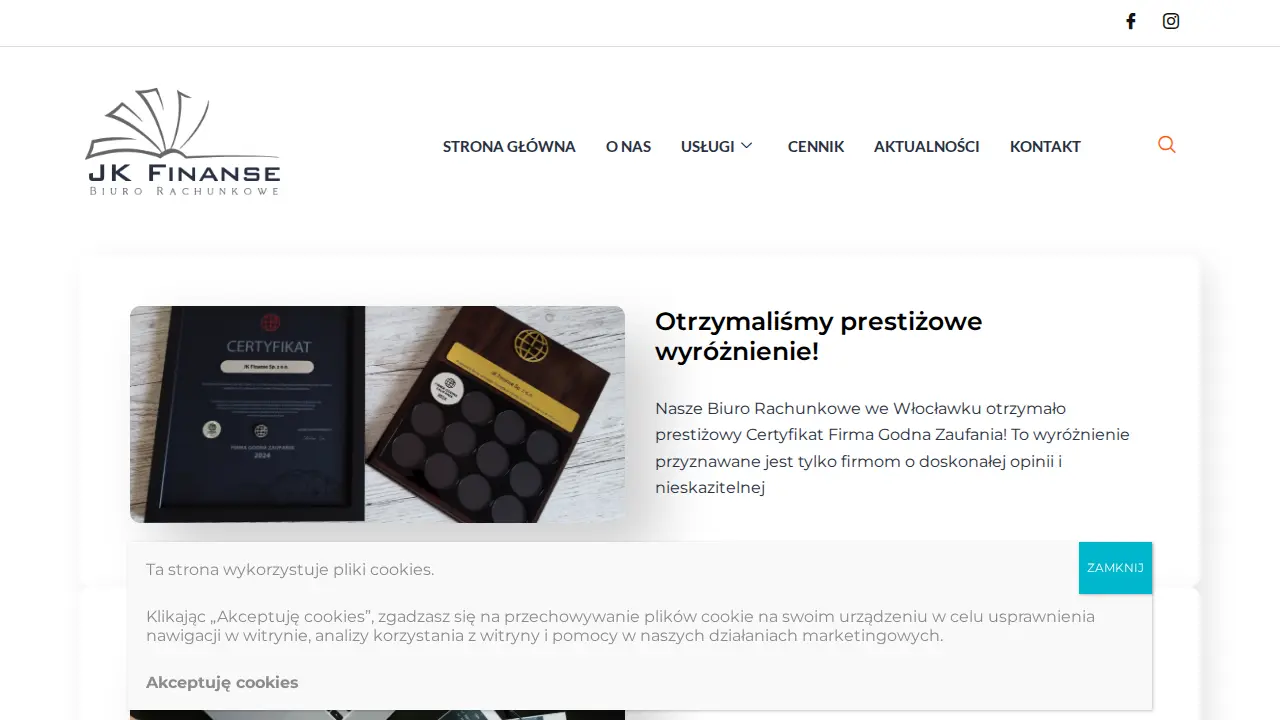 Biuro Rachunkowe Włocławek JK FINANSE page