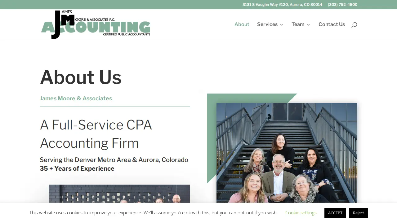 James Moore & Associates page