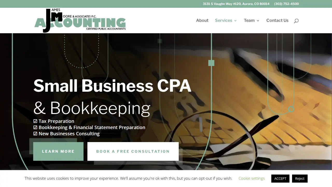 James Moore & Associates page