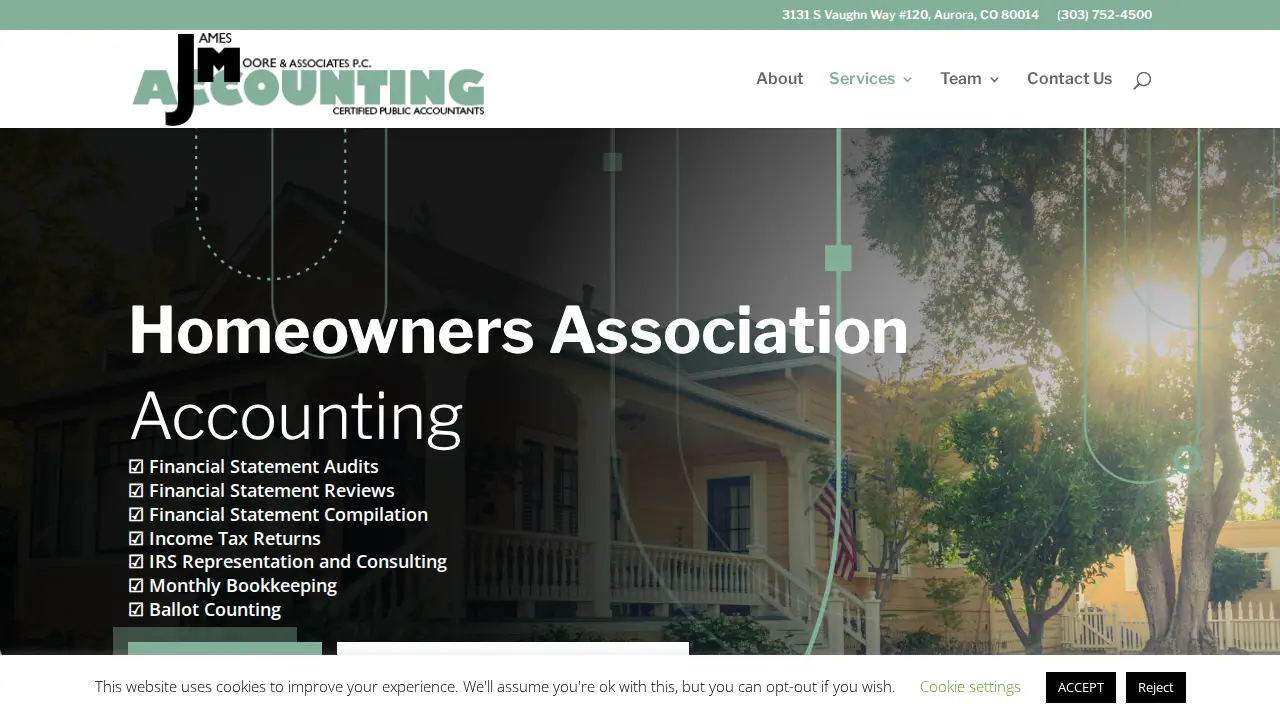 James Moore & Associates page