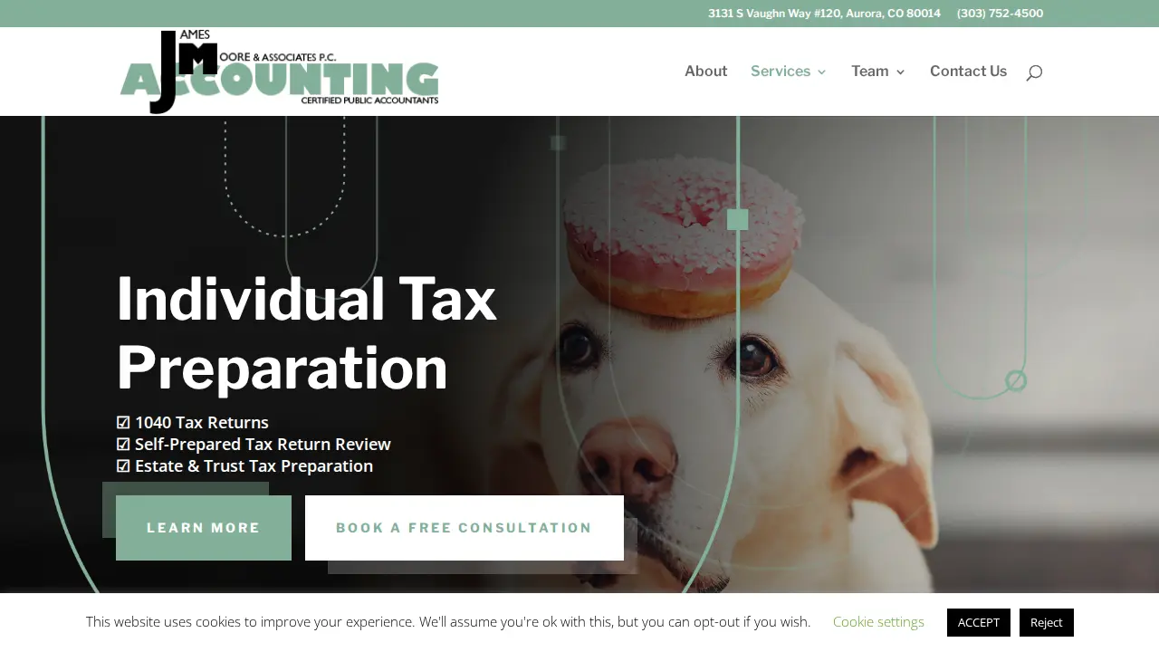 James Moore & Associates page