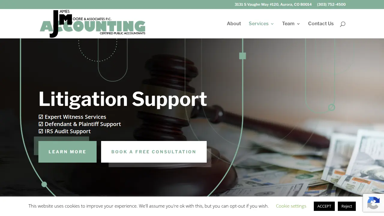 James Moore & Associates page