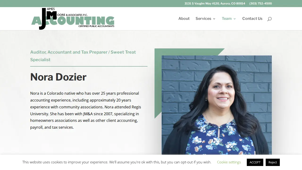 James Moore & Associates page