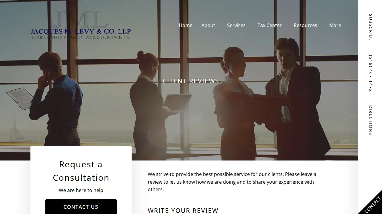 Jacques M. Levy & Co. LLP page