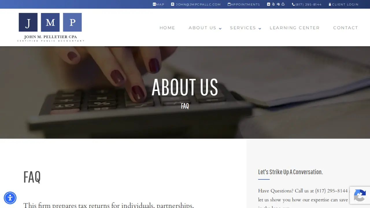 John M Pelletier, CPA page