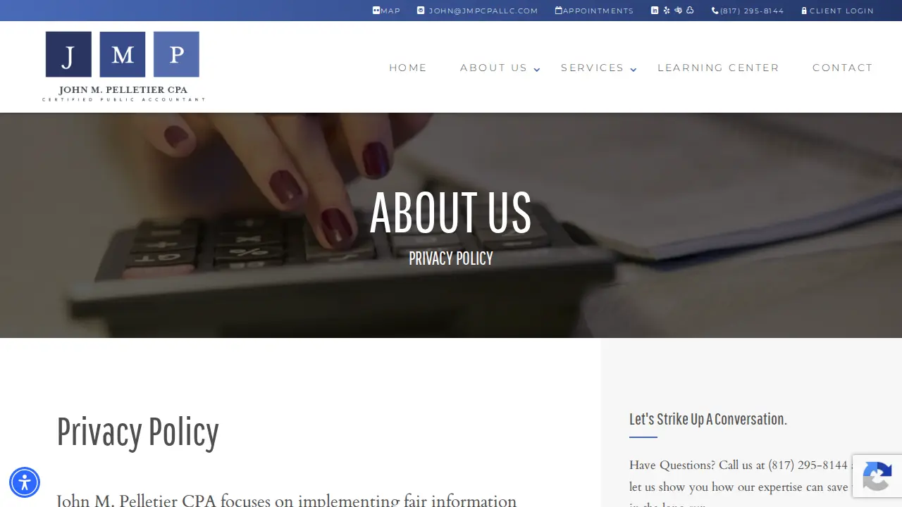 John M Pelletier, CPA page