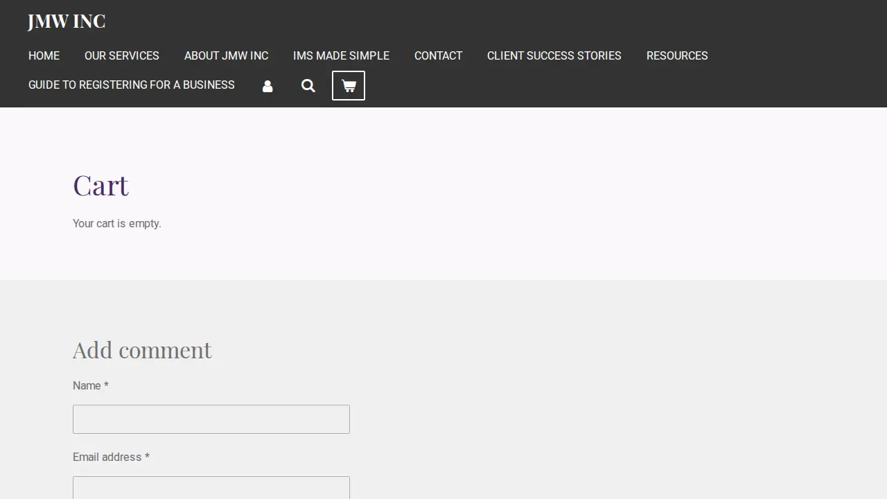 JMW-Inc page