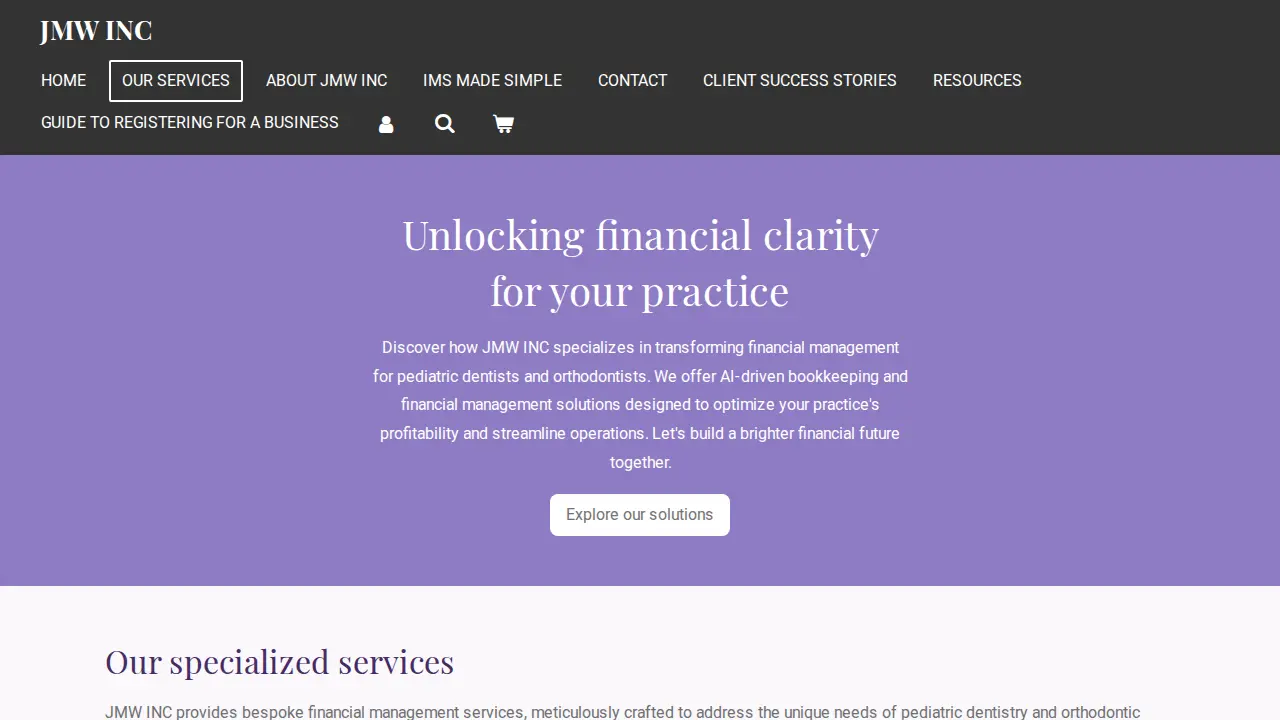 JMW-Inc page