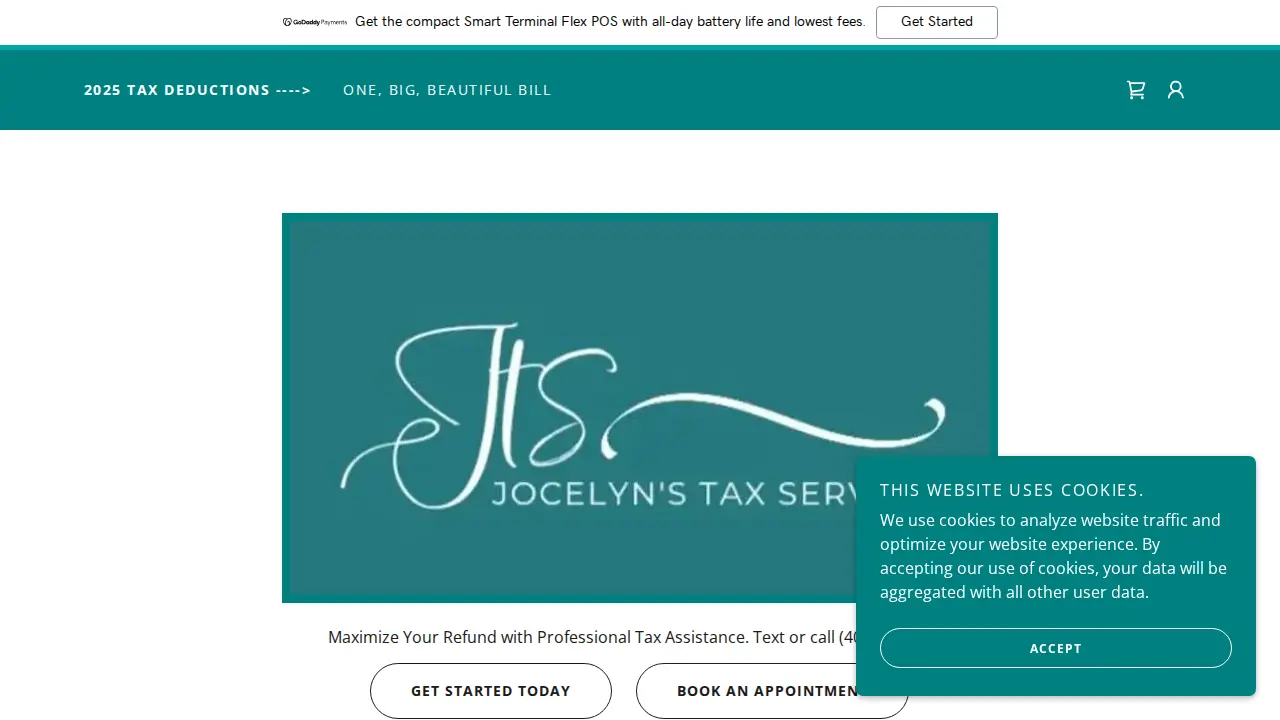 Jocelyn's Tax Services page