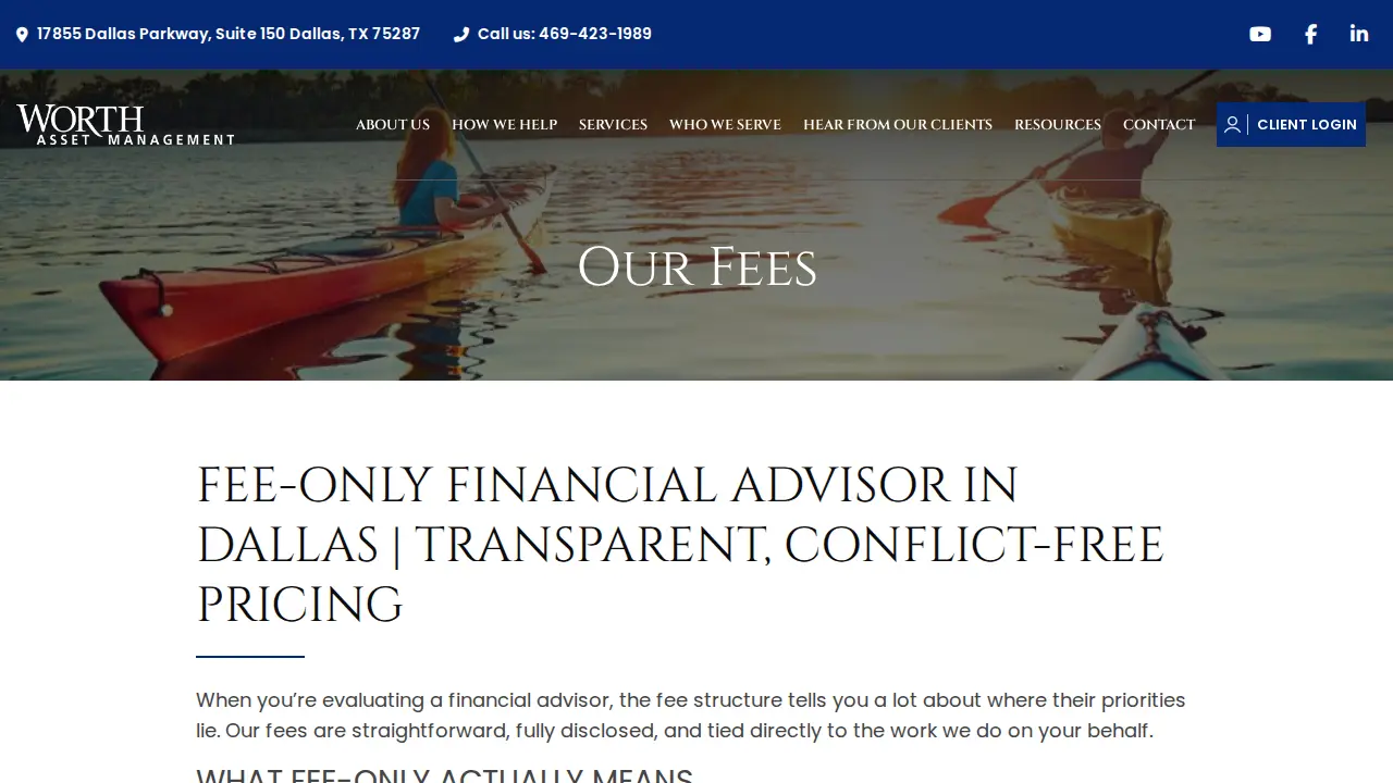 Joe Dowdall - Worth Asset Management page