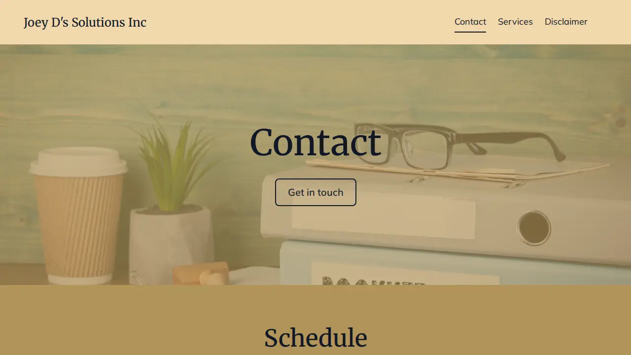 Joey D's Solutions page