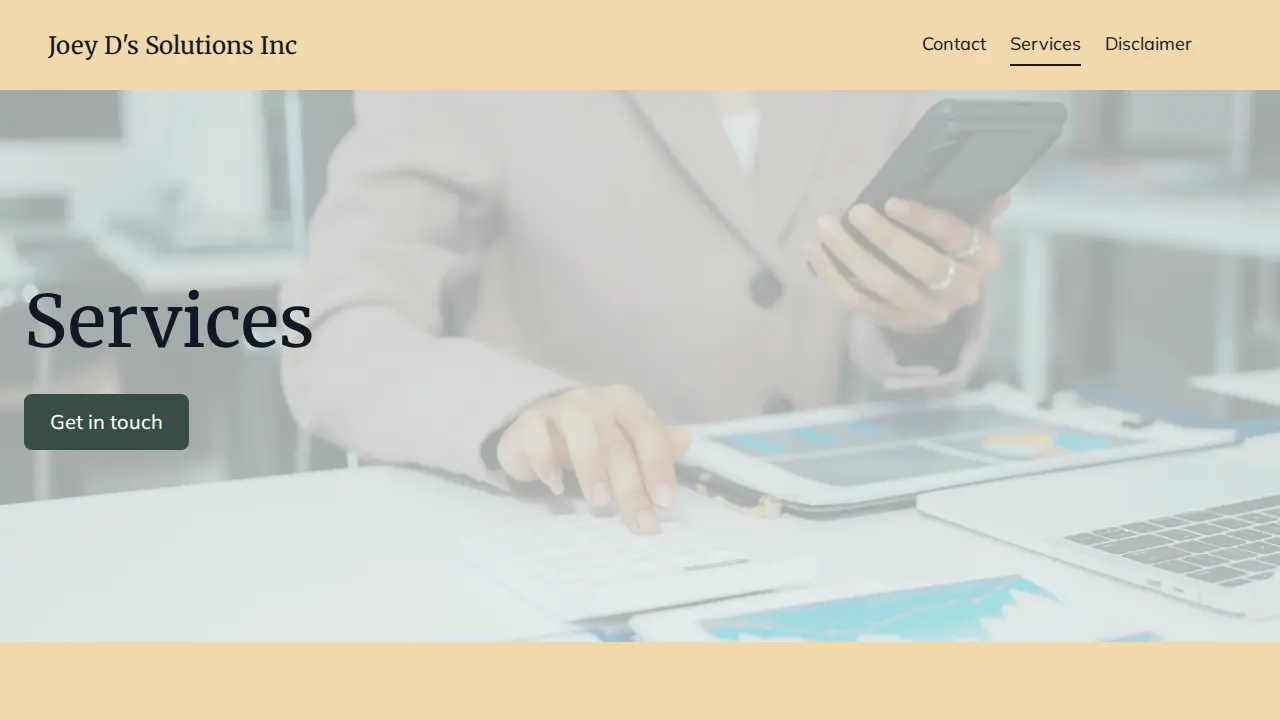 Joey D's Solutions page
