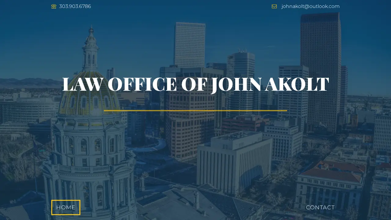 Law Office of John Akolt, LLC website