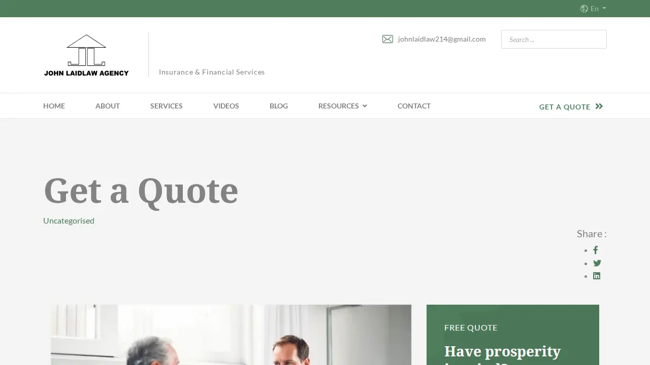 John Laidlaw Agency page