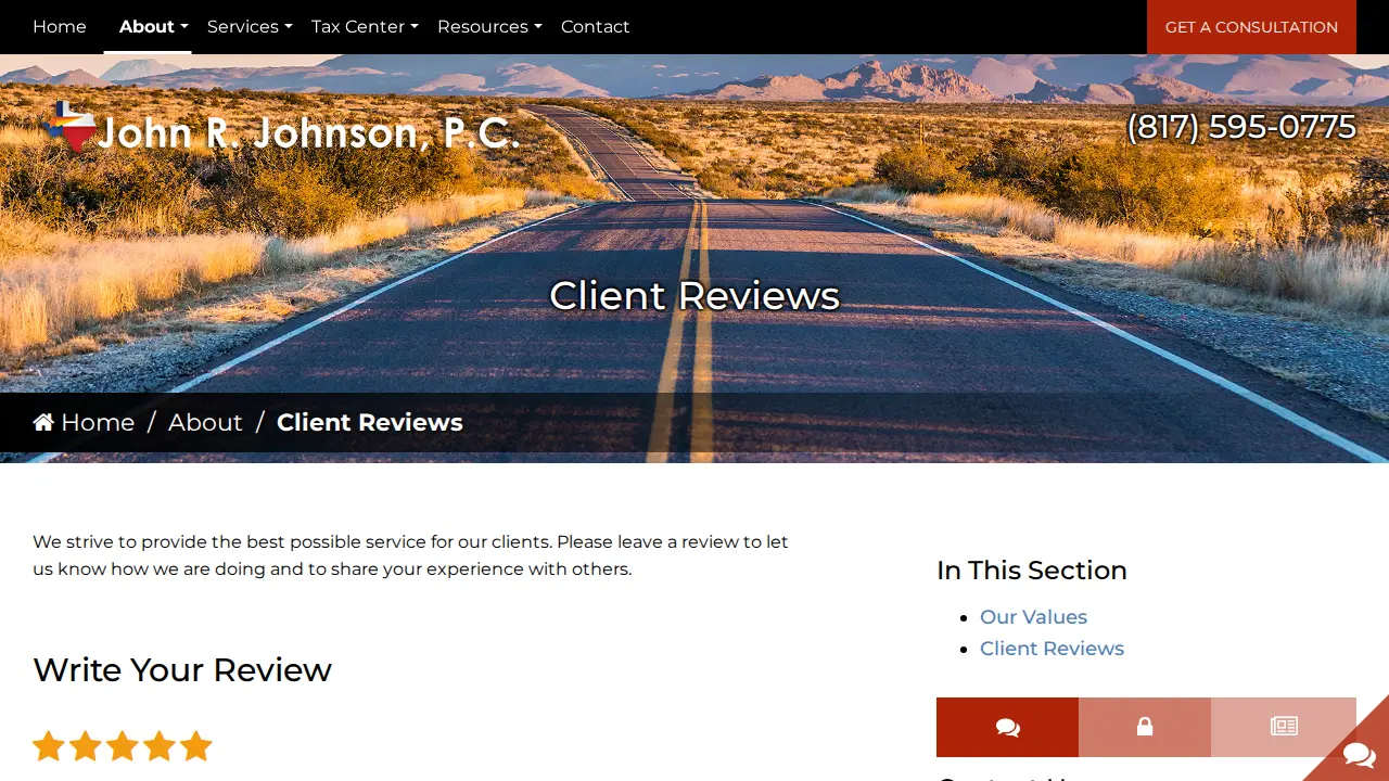 Johnson John R CPA page