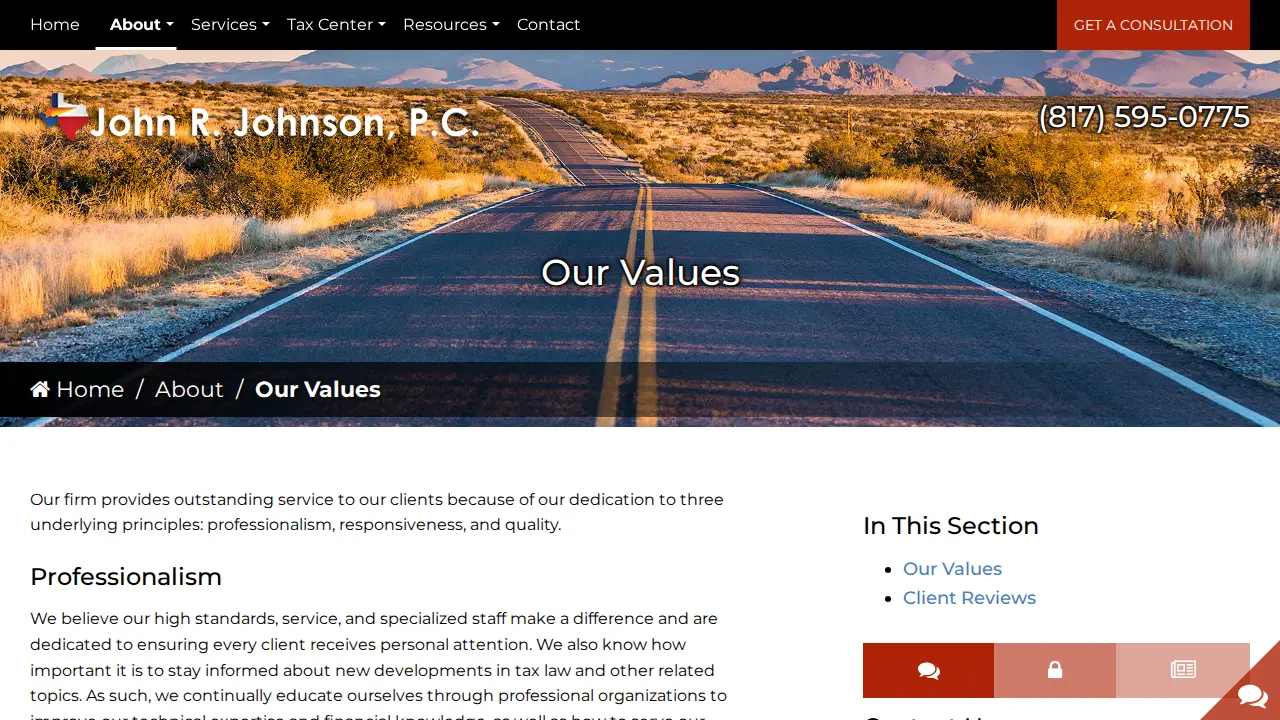 Johnson John R CPA page