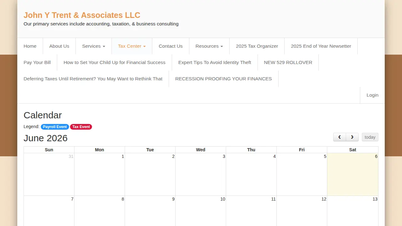 John Y Trent & Associates LLC page